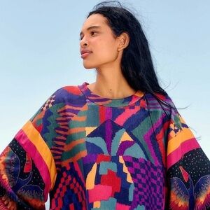FARM Rio Multicolor Geometric Sweatshirt
